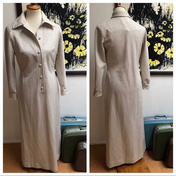 Oh hay Mary Tyler Moore! True vintage poly maxi - Picture 5 of 8